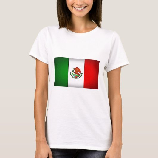 Mexicaanse vlag gestormd t-shirt (Voorkant)