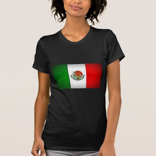 Mexicaanse vlag gestormd t-shirt (Voorkant)