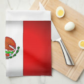 Mexicaanse vlag gestormd theedoek (Quarter Fold)