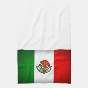 Mexicaanse vlag gestormd theedoek