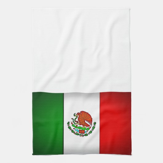 Mexicaanse vlag gestormd theedoek (Verticaal)