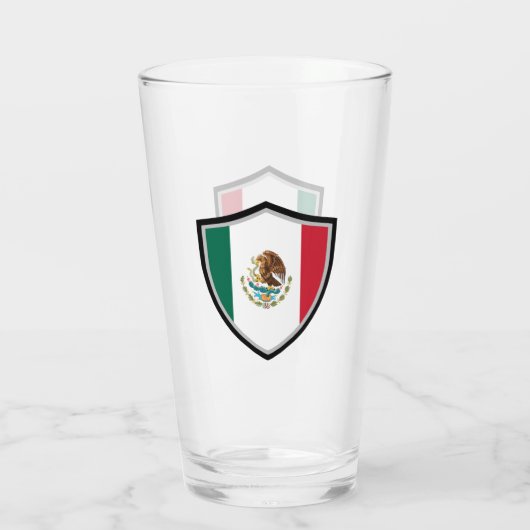 Mexicaanse vlag glas (Achterkant)