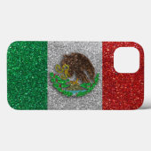 Mexicaanse vlag Glitter Trendy Stylish Case-Mate iPhone Case (Achterkant (horizontaal))