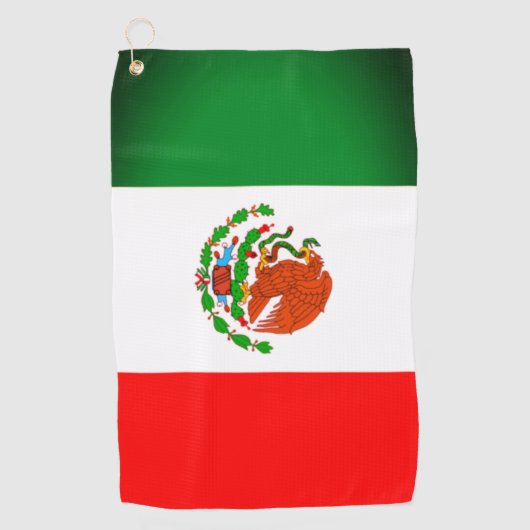 Mexicaanse vlag Golf Towel Golfhanddoek (Voorkant)