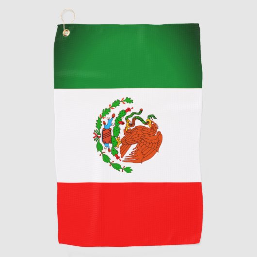 Mexicaanse vlag Golf Towel Golfhanddoek (Voorkant)