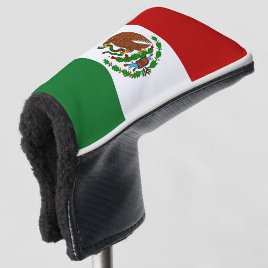 Mexicaanse vlag golfheadcover (3/4 voorkant)