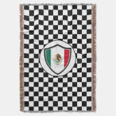 Mexicaanse vlag goot deken (Voorkant Verticaal)