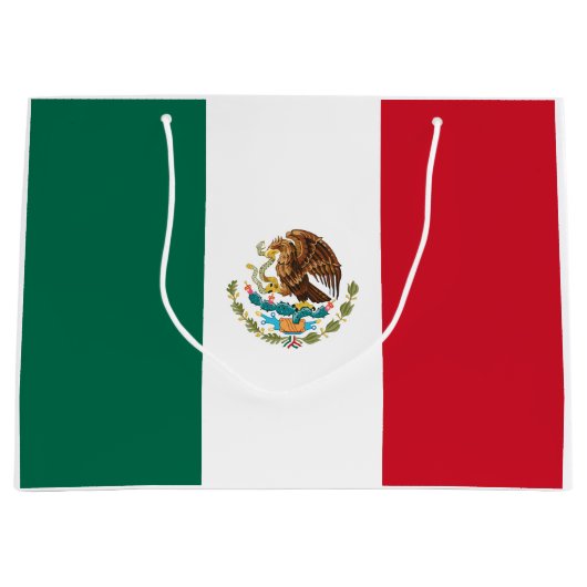 Mexicaanse vlag groot cadeauzakje (Voorkant)