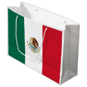 Mexicaanse vlag groot cadeauzakje (Voorkant Gekanteld)