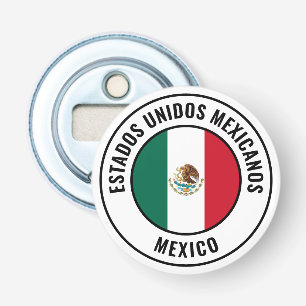 Mexicaanse vlag: groots patriottische bottenopener button flesopener