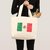 Mexicaanse vlag grote tote bag (Voorkant (product))