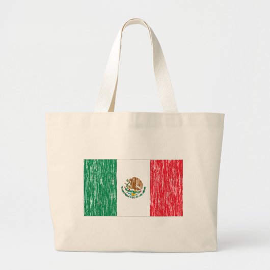 Mexicaanse vlag grote tote bag (Voorkant)