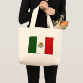 Mexicaanse vlag grote tote bag (Voorkant (product))