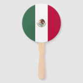 Mexicaanse vlag handwaaier (Achterkant)