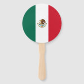 Mexicaanse vlag handwaaier (Achterkant)