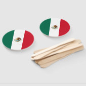 Mexicaanse vlag handwaaier (Niet-gemonteerd)