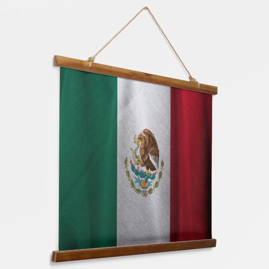 Mexicaanse vlag hangend wandkleed (Gebogen)