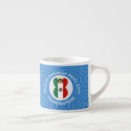 Mexicaanse vlag Hanukkah Angel Jaar Naam Espresso  Espresso Kop