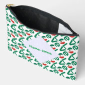 Mexicaanse vlag Heart Green LOVE (gepersonaliseerd Etui (Open)