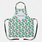 Mexicaanse vlag Heart Green LOVE (gepersonaliseerd Schort (Voorkant)
