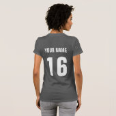 Mexicaanse vlag hockey Logo, met achterkant print T-shirt (Achterkant volledig)