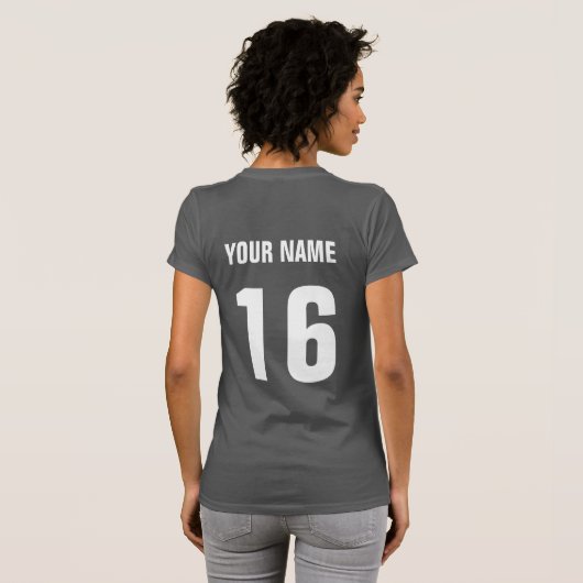 Mexicaanse vlag hockey Logo, met achterkant print T-shirt (Achterkant volledig)