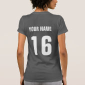 Mexicaanse vlag hockey Logo, met achterkant print T-shirt (Achterkant)