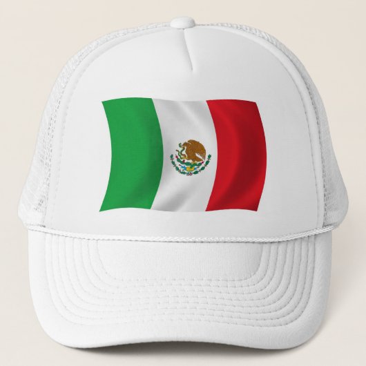 Mexicaanse vlag hoed trucker pet (Voorkant)