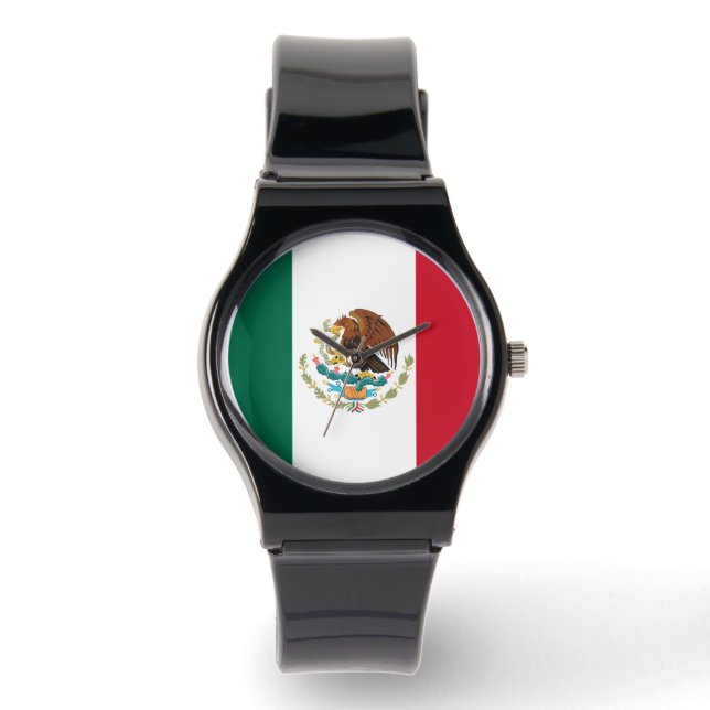Mexicaanse vlag horloge (Voorkant)