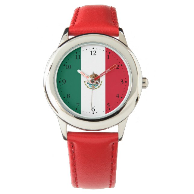 Mexicaanse vlag horloge (Voorkant)