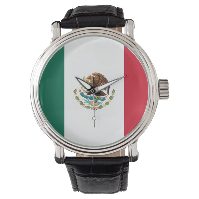 Mexicaanse vlag horloge (Voorkant)