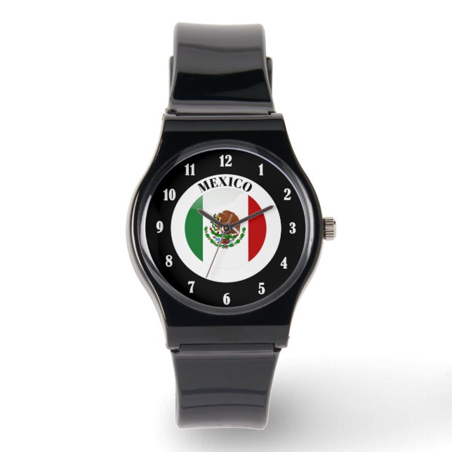 Mexicaanse vlag horloge (Voorkant)