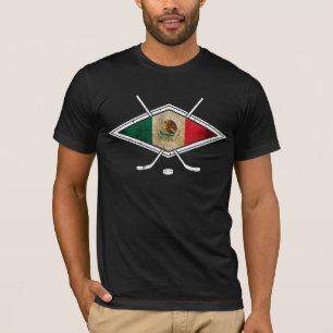 Mexicaanse vlag Ice Hockey T-shirt