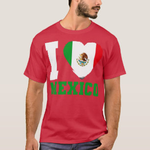 Mexicaanse vlag: ik hou van Mexico T-shirt