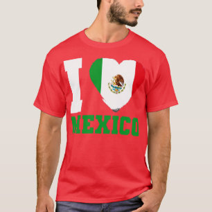Mexicaanse vlag: ik hou van Mexico T-shirt