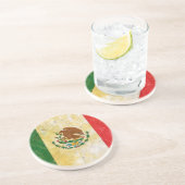Mexicaanse vlag in Grunge Zandsteen Onderzetter (Zijkant)