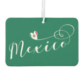 Mexicaanse vlag in het hart, ik hou van Mexico Luchtverfrisser (Achterkant)