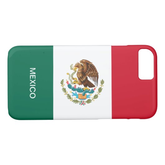 Mexicaanse vlag iPhone Case (Achterkant (Horizontaal))