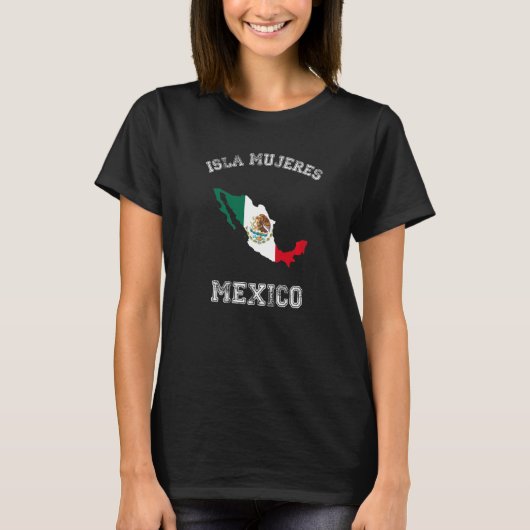 Mexicaanse vlag Isla Mujeres Pride T-shirt (Voorkant)