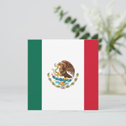 Mexicaanse vlag kaart (Staand voorkant)