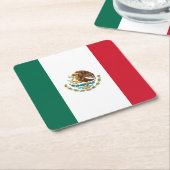 Mexicaanse vlag kartonnen onderzetters (Schuin)