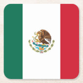 Mexicaanse vlag kartonnen onderzetters (Voorkant)