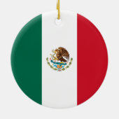 Mexicaanse vlag keramisch ornament (Achterkant)