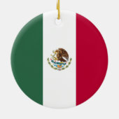 Mexicaanse vlag keramisch ornament (Achterkant)