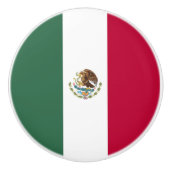 Mexicaanse vlag keramische knop (Voorkant)
