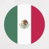 Mexicaanse vlag labels (Design 1)
