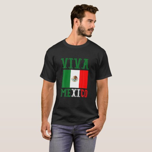 Mexicaanse vlag Latijns-Amerika Gift Idea Mexico T-shirt (Voorkant volledig)