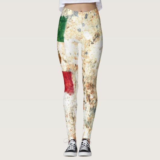 Mexicaanse vlag leggings (Voorkant)