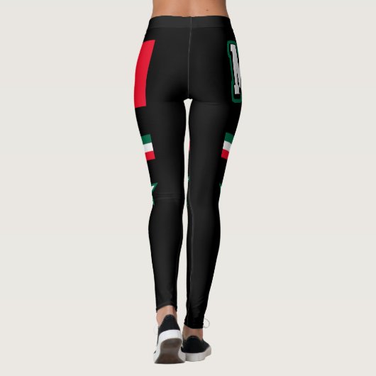 Mexicaanse vlag leggings (Achterkant)