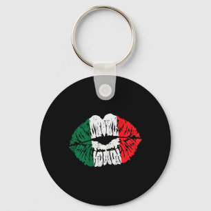 Mexicaanse Vlag Lippen Kus Cinco De Mayo Patriotti Sleutelhanger